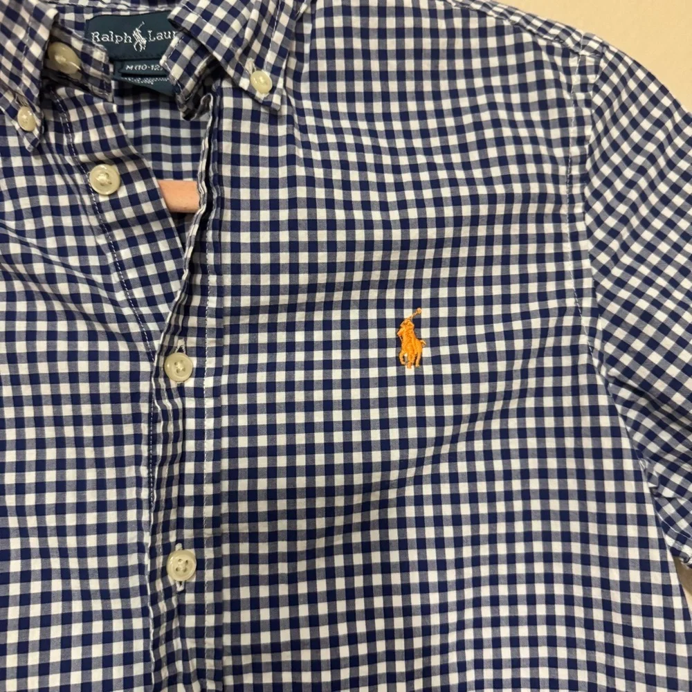 Polo by Ralph Lauren Boys Blue Checkered Shirt